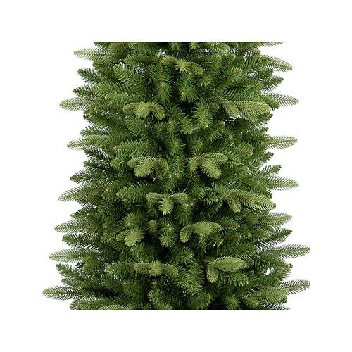 Albero Natale Ritz slim verde base legno 180 cm Real Feel 2