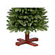 Slim Ritz Christmas tree, wooden base, green feel-real poly, 210 cm s3