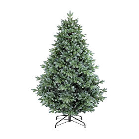 Weihnachtsbaum, Modell Po, 180 cm, PE und Poly Feel Real, grün, Basis in Baumstamm-Optik