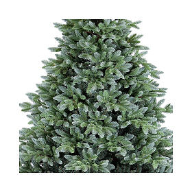 Sapin Noël Po vert base tronc 210 cm poly feel real