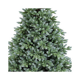 Weihnachtsbaum, Modell Po, 240 cm, PE und Poly Feel Real, grün, Basis in Baumstamm-Optik