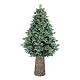 Árbol Navidad Po 240 cm base hiero efecto tronco poly verde s1