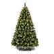 Gold Mix Christmas tree, full PP, golden tips, 210 cm s1