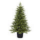 Christmas tree in a pot, full green poly, 90 cm s1