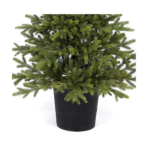 Árbol Navidad 90 cm verde base jarrón full poly 3