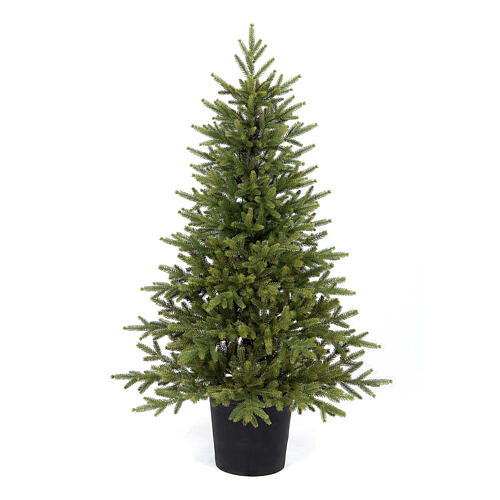 Pinetto 120 cm full Poly Feel Real verde base vaso 1