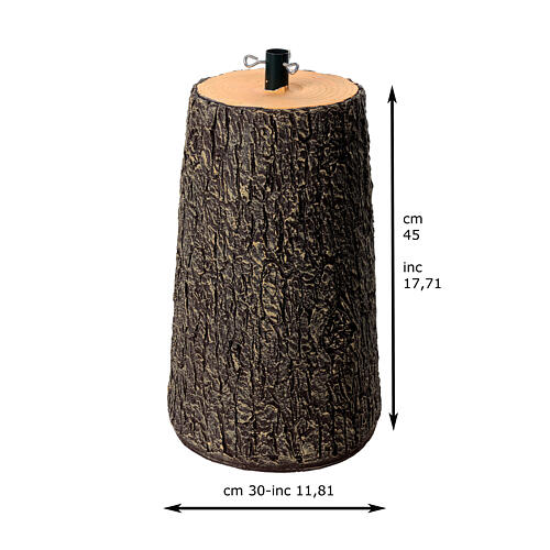 Base sapin Noël pour arbres 120-150 cm tronc résine 45x30 cm 3