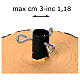 Base albero Natale per alberi 120-150 cm tronco resina 45x30 cm s3