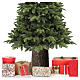 Christmas tree base for trees 120-150 cm resin trunk 45x30 cm s2