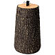 Log-shaped base for Christmas trees of 180-210 cm, resin, 55x35 cm s1