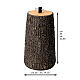 Log-shaped base for Christmas trees of 180-210 cm, resin, 55x35 cm s3