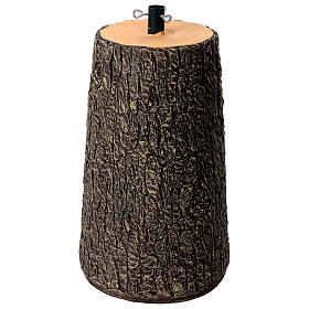 Base tronco albero Natale 55x35 cm per alberi 180-210 cm