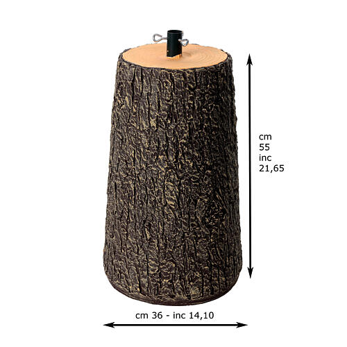 Christmas tree trunk base 55x35 cm for trees 180-210 cm 3