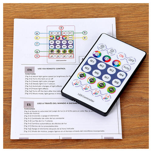 Smart-Lichterkette 10 Meter – 100 RGB-LEDs – mit Fernbedienung & App – Innen & Außen 9