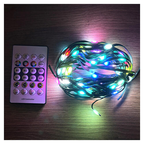 Chaîne lumineuse Smart 10 m avec télécommande et app intérieur/extérieur 1
