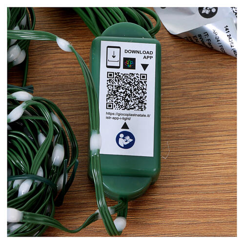 Catena luminosa smart 10 m con telecomando e app uso int-est 8
