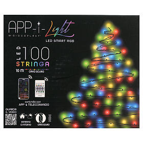 Corrente luminosa smart 10 m com controle remoto e aplicativo para interior/exterior