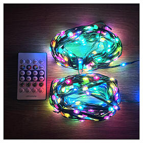 Smart string lights, 66 ft, remote and app, 400 LEDs, indoor/outdoor