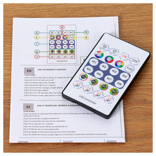 Guirlande lumineuse 400 LEDs smart avec télécommande et app intérieur/extérieur 20 m 9