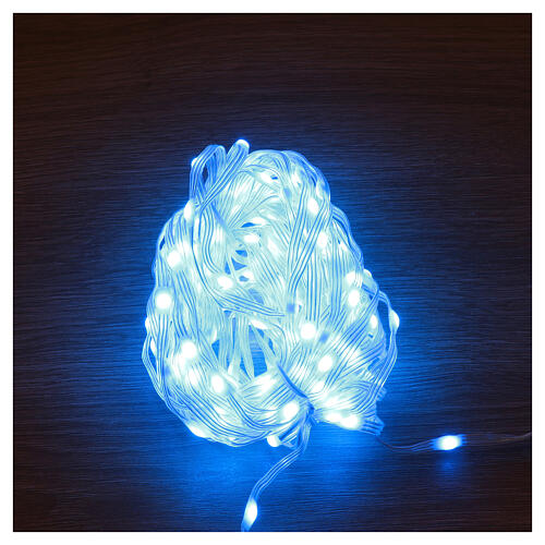 Cadena 100 led smart 10 m con control remoto y aplicación uso int-ext 7