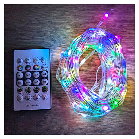 Guirlande lumineuse 100 LEDs smart avec télécommande et app intérieur/extérieur