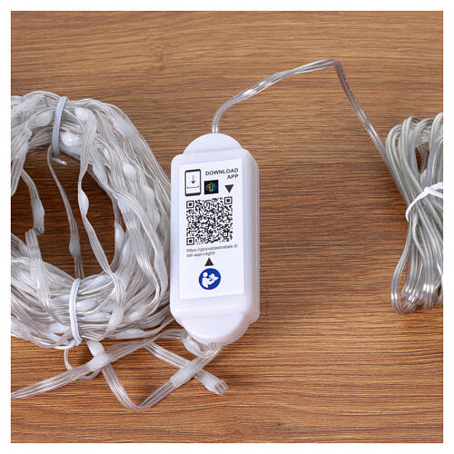 Luzes de Natal 100 LEDs smart 10 m com controle remoto e aplicativo interior/exterior 8