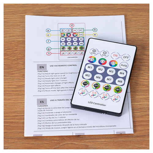 Luzes de Natal 100 LEDs smart 10 m com controle remoto e aplicativo interior/exterior 9