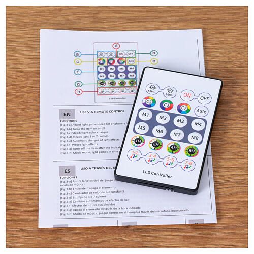Smart-Lichterkette 15 Meter – 200 RGB-LEDs – mit Fernbedienung & App – Innen & Außen 9