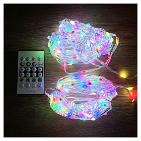 Chaîne 400 LEDs smart 20 m avec télécommande et app intérieur/extérieur
