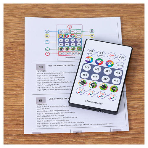 Corrente luminosa 400 LEDs smart 20 m com controle remoto e aplicativo int/ext 9