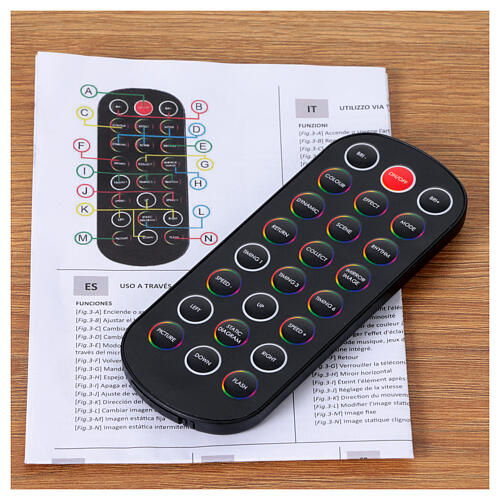 Cortina 400 LEDs 2x2 m com controle remoto e app interior/exterior 8
