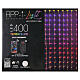 Cortina 400 LEDs 2x2 m com controle remoto e app interior/exterior s2