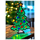 Sapin de Noël Infinity Light LEDs multicolores pour intérieur extérieur 60 cm s1