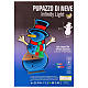 Snowman infinity light multicolored LED internal use 60 cm s3
