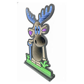 Reindeer Infinity Light Decoration 60x45cm double-sided