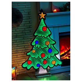 Christmas tree, multicoloured Infinity Light LEDs, indoor/outdoor, 47 in