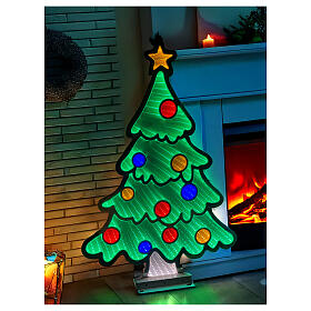 Sapin de Noël multicolore LEDs Infinity Light intérieur/extérieur 120 cm