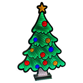 Sapin de Noël multicolore LEDs Infinity Light intérieur/extérieur 120 cm