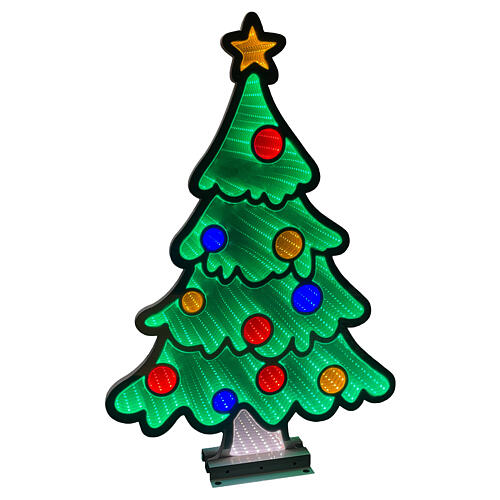 Albero di Natale infinity light led multicolor uso int-est  120 cm 2