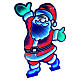 Papá Noel Infinity Light led multicolor uso int ext 120 cm s2