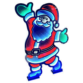 Babbo Natale infinity light led multicolore uso int-est 120 cm