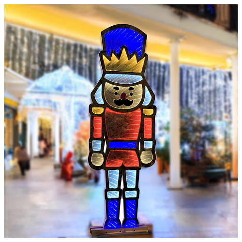 Multicolor LED nutcracker Infinity Light for internal use 180x67 cm 1