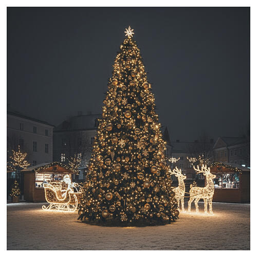 Giant Christmas tree Flora of 16 ft tall, green PVC, 8 ft diameter 6