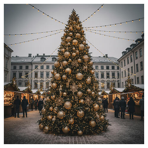 Árvore de Natal Giant 5 m PVC verde Flora diâmetro 2,5 m 2