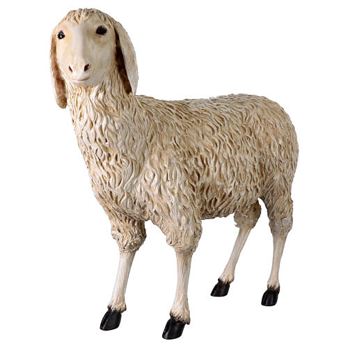 Sheep head turned slightly to the left nativity scene 160 cm Lando Landi 3