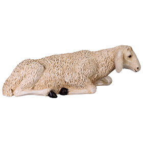 Mouton allongé résine crèche 160 cm Lando Landi