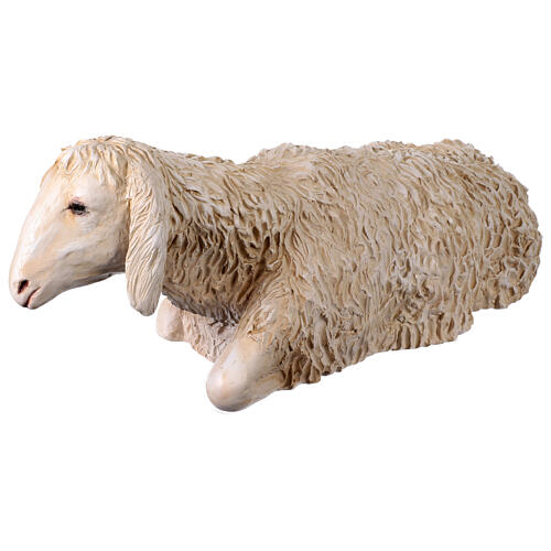 Pecora sdraiata resina presepe 160 cm Lando Landi 5