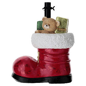 Weihnachtsbaumständer dekorativ – Stiefel mit Geschenken, 35 × 25 × 45 cm, für künstliche Weihnachtsbäume