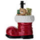 Base per albero di Natale 150-210 cm stivale con regali 35x25x45 cm s1