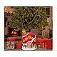 Base per albero Natale casetta a forma di sfera 40x30x30 cm s2